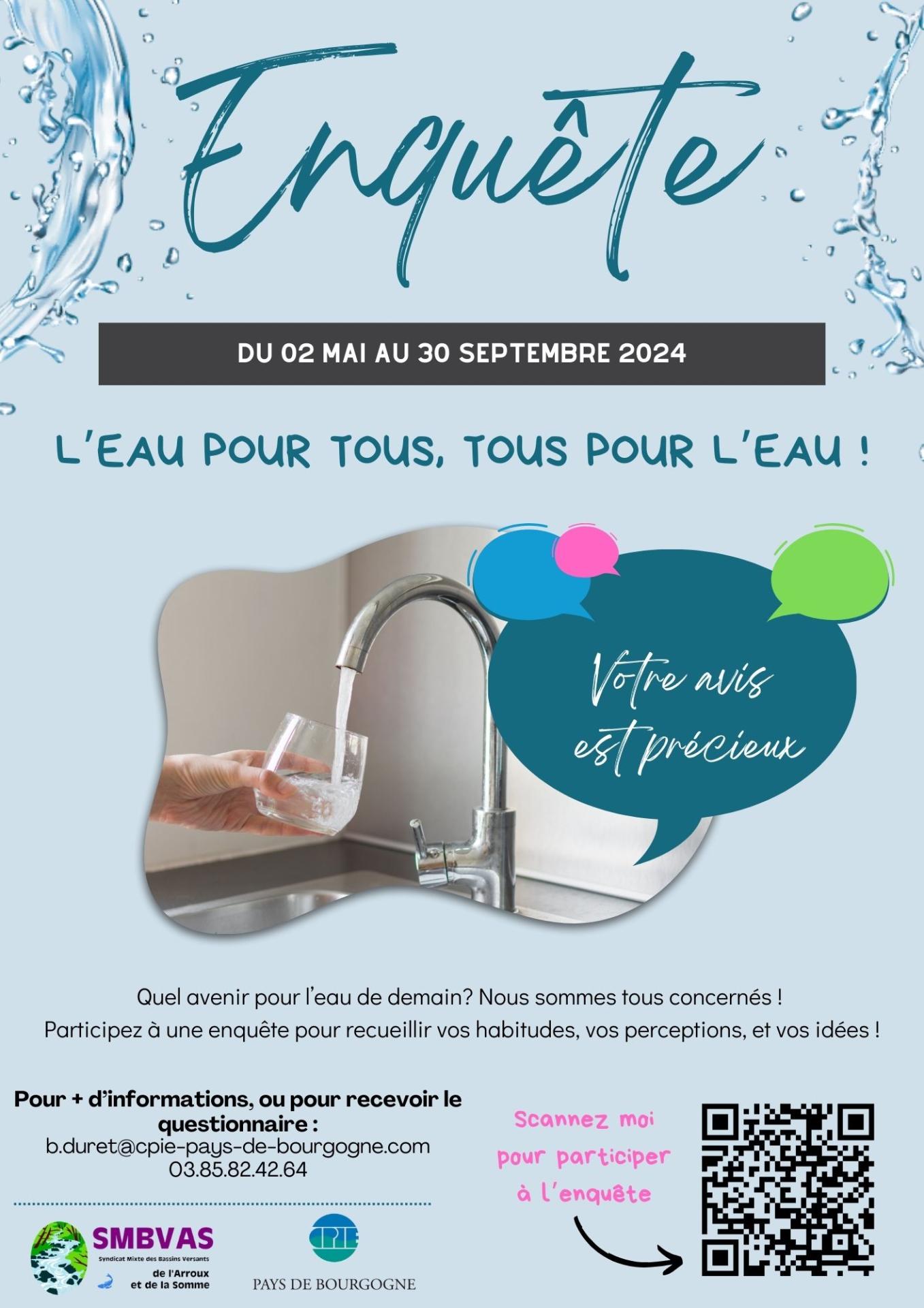 Affiche enquete eau