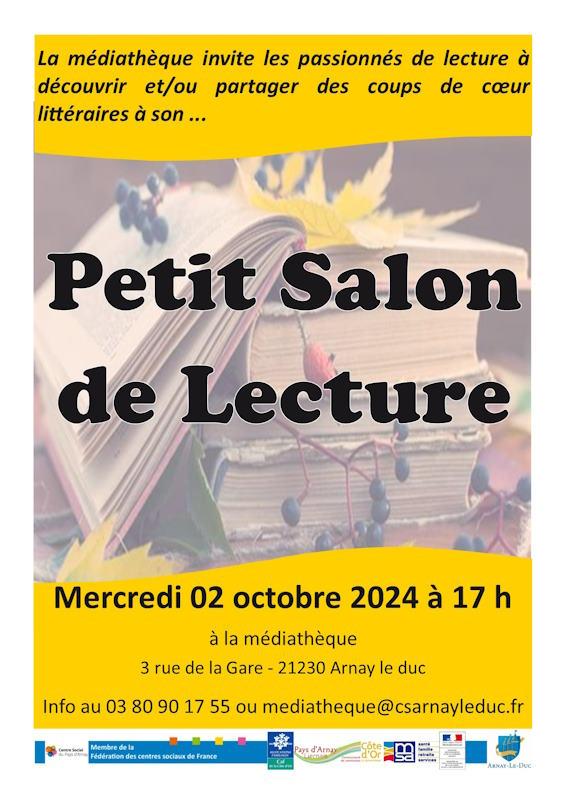 Petit salon de lecture octobre centre social arnay